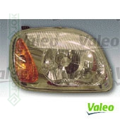 Nissan Micra, Sept00-Dec02 gadam, priekšējais lukturis labajai pusei, elektriskais, ar motoru, spuldzei H4, Valeo
