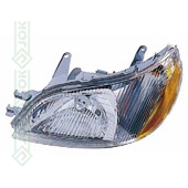 Toyota Echo, 01-02 gadam, priekšējais lukturis labajai pusei, spuldzei H4