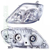 Toyota Corolla, 04-06 gadam, priekšējais lukturis labajai pusei, elektriskais, bez motora, spuldzēm H7/HB3, Sedans, FA-tips