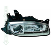 Mazda 323F, 94-98 gadam, priekšējais lukturis kreisajai pusei, elektriskais, spuldzēm H1/H3, 5 durvis