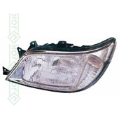 Mercedes Sprinter, 00-02 gadam, priekšējais lukturis kreisajai pusei, elektriskais, bez miglas luktura, spuldzēm H1/H7