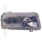 VW Passat B4, 93-96 gadam, priekšējais lukturis labajai pusei, spuldzēm H1/H1, manuālais, elektriskais
