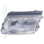 Priekšējais lukturis, spuldzēm H1/H7, manuālais/ elektriskais, bez miglas lampas, kreisā puse (Passat B5 96-00)