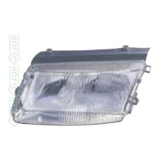 Priekšējais lukturis, spuldzēm H1/H7, manuālais/ elektriskais, bez miglas lampas, kreisā puse (Passat B5 96-00)