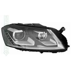 Priekšējais lukturis, elektriskais, ar motoru, ksenons D3S/PSY24WSv/LED,  kreisā puse (Passat B7 11-14)