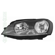 Priekšējais lukturis, elektriskais, ar motoru, spuldzēm H7/H15, labā puse (Golf VII 13-16)