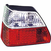 VW Golf I, 74-83 gadam, aizmugures lukturis kreisajai/labajai pusei, komplekts, LED, tūnings (VW Golf II 84-91)