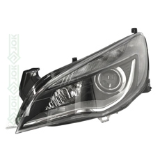 Priekšējais lukturis, elektriskais, ar motoru, ar dienasgaismu, ksenons D1S/H11/LED, labā puse (Astra J 10-15)