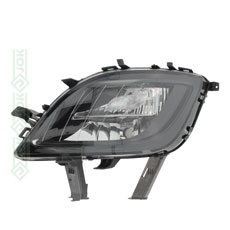 Miglas lukturis, melns, spuldzes H10/PSY24W, kreisā puse (Astra 09-12)