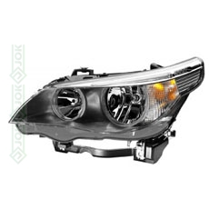 Priekšējais lukturis, elektriskais, ar motoru, spuldzes H7/H7, labā puse (E60/ E61 03-07)