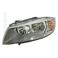 Priekšējais lukturis, elektriskais, H7/H7, Valeo tips, labā puse (BMW E90/E91 08-11)