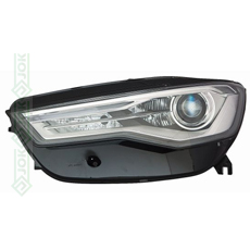 Priekšējais lukturis, elektriskais, ar motoru, bi-ksenons, ar LED dienasgaismu, D5S/H7/LED, kreisā puse (A6 14-19)