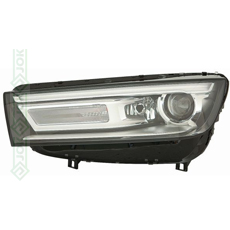 Priekšējais lukturis ar LED dienasgaismu, elektriskais, ar motoru, ksenons D5S/H8/LED, labā puse (Q5 16-20)