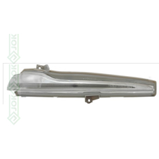 Pagrieziens spogulī, LED, pelēks korpuss, kreisā puse (W205 14-, W213 16-, X253 15-19,  X167 19-, W222 13-20, Vito/V-klasse W447 2014-)