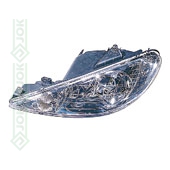 Priekšējais lukturis labajai pusei, elektriskais, spuldzēm H7/H7  (Peugeot 206 98-05)