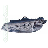 Priekšējais lukturis kreisajai pusei, elektriskais, spuldzēm H7/H7 (Peugeot 406 99-04)