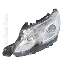 Priekšējais lukturis, elektriskais, H7/ H7/ LED, kreisā puse (Peugeot 2008 13-)