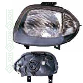 Renault Clio, 98-00 gadam, priekšējais lukturis labajai pusei, spuldzei H4, Sedans (Renault Thalia 98-00 gadam)