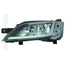 Priekšējais lukturis, elektriskais,  spuldzēm H7/H7, hroms, kreisā puse (Jumper / Ducato / Boxer 14-)