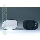 Citroen C2, 03-09 gadam, labās puses spoguļa stikls, izliekts (Citroen C3 02-, Peugeot 206 98-03)