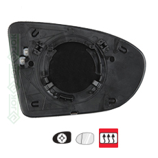 Spoguļa stikls, sfērisks, apsildāms , labā puse (Qashqai 03-14)