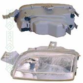 Fiat Punto, 93-99 gadam, priekšējais lukturis kreisajai pusei, manuālais, elekstriskais, spuldzēm H1/H1
