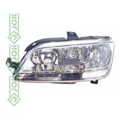 Priekšējais lukturis kreisajai pusei, elektriskais, ar motoru, ar miglas lampu, spuldzēm H7/H1/H1 (Multipla 04-06, Idea 04-08)