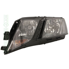 Priekšējais lukturis, elektriskais, ar LED dienasgaismu, ar motoru,  spuldzes H7/H7, labā (Octavia 13-20)
