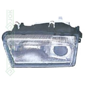 Alfa Romeo 155, 92-95 gadam, kreisās puses priekšējais lukturis, mehāniskais/ elektriskais, spuldzēm H1/H1