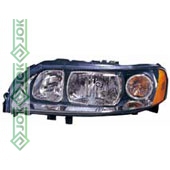 Priekšējais lukturis, elektriskais, bez motora, spuldzēm H7/H9, kreisā puse (Volvo S60/V60 05-07)