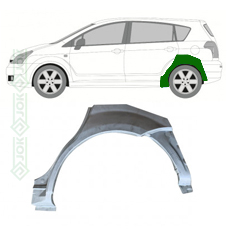 Arka ar sliekšņa daļu, kreisā puse (Corolla Verso 04-09)