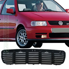 Priekšējā bampera reste, centrālā daļa, melna (Polo 94-99 HB, GT)
