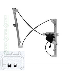 Stikla pacēlājs,  ar elektromotoru, priekša, kreisā puse, Magneti Marelli (Peugeot 206 98-09, 4 durvis)
