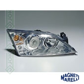 Ford Mondeo, 00-07 gadam, priekšējais lukturis labajai pusei, spuldzēm H1/D2S, automātiskais korektors, ar balastu, Magneti Marelli