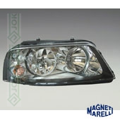 Seat Alhambra, 00-10 gadam, priekšējais lukturis kreisajai pusei, spuldzēm H1/H7, Magneti Marelli