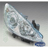 Priekšējais lukturis labajai pusei, spuldzēm H1/H7, Magneti Marelli (Peugeot 307 05-08)